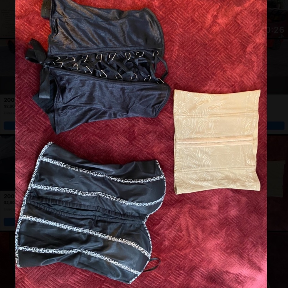 3 Medium Sized Corsets